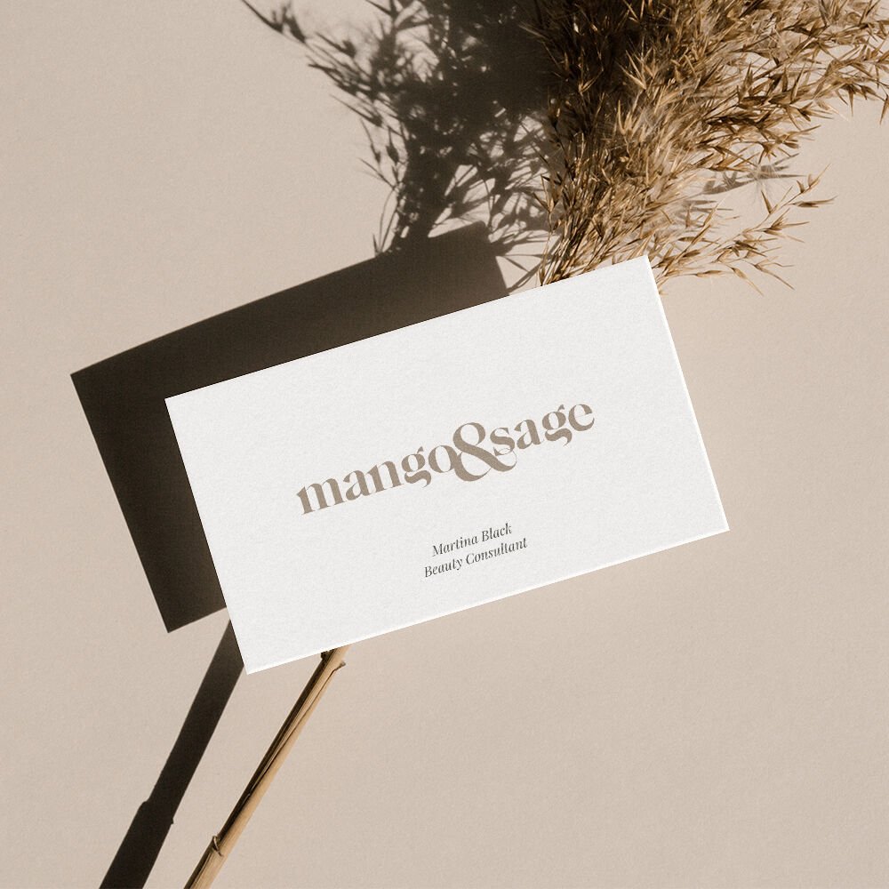 TinyDesignsLtd's tweet photo. Mango &amp; Sage business card design - clean, modern, elegant.

#businesscard #businesscards #elegant #logodesigner #businesscarddesign #graphicdesign #graphicdesigner #logodesign #logodesigner #print #creativewomen #logomark #submark #logo #minimaldesign #moderndesign #brandstyling https://t.co/FbbBJ6px4T