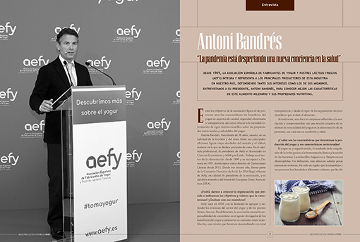 “La pandemia está despertando una nueva conciencia en la salud” asegura el presidente de AEFY <a href="/AntoniBandres/">Antoni Bandrés</a> en la publicación Industrias Lácteas Españolas. 👇ow.ly/SdO950D34I4
#AEFY #tomayogur