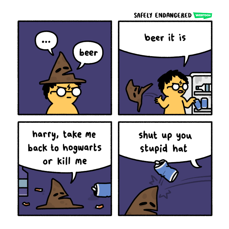 EndangeredComic's tweet photo. alky potter https://t.co/BtPMB3qMhg
