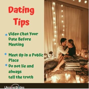 UkraineBrides's tweet photo. Dating Tips❗
💠Video Chat Your Date Before Meeting
💠Meet Up in a Public Place
💠Do not lie and always tell the truth
#relationshipstips #datingtips #tipsfordating #datingonline #findyourlove #datingsite #ukrainianladies #ukrainianwife https://t.co/INYn7C9tGb