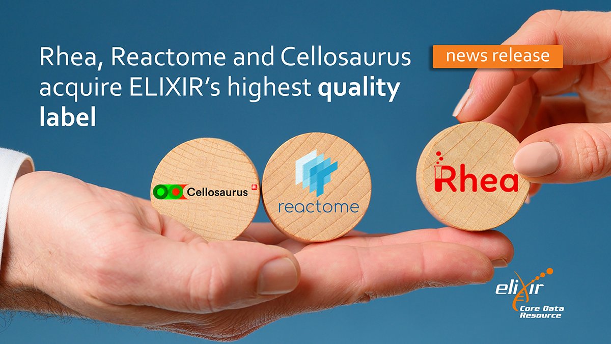 <a href="/rhea_db/">Rhea database</a>, <a href="/reactome/">reactome</a> &amp; <a href="/Cellosaurus/">Cellosaurus</a> acquire our highest #quality label for databases
➡️ loom.ly/dO8Z7HQ

#ELIXIRCDRs enable long-term sustainability of #bioinformatics resources
<a href="/globalbiodata/">GlobalBiodata</a> <a href="/emblebi/">EMBL-EBI</a> <a href="/ISBSIB/">SIB</a>