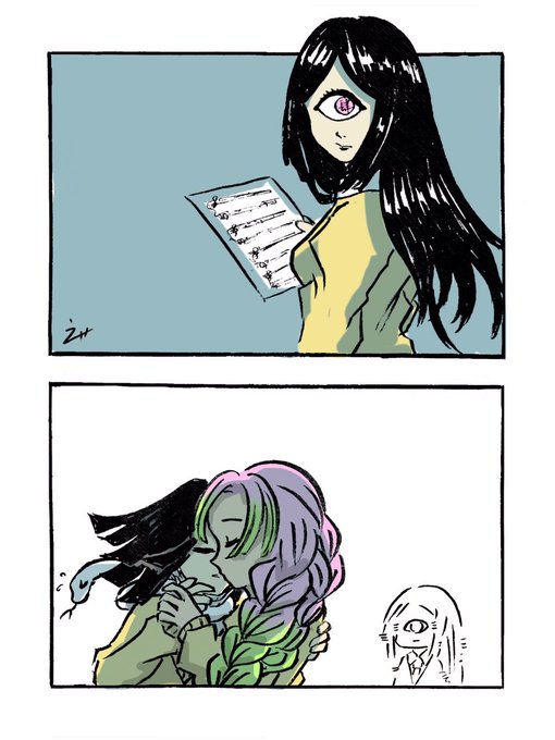 鳴女vs.おばみつ
#鬼滅の刃 