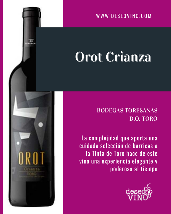 🍷 𝗢𝗥𝗢𝗧 𝗖𝗥𝗜𝗔𝗡𝗭𝗔

La complejidad que aporta una cuidada selección de barricas a la Tinta de Toro hace de este vino una experiencia elegante y poderosa al tiempo

🛒 ¡¡𝗛𝗔𝗭 𝗧𝗨 𝗣𝗘𝗗𝗜𝗗𝗢!! ➡️deseovino.com/tintos/41-orot…