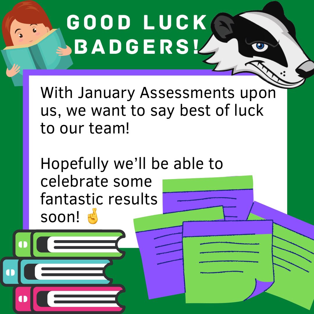 Good Luck to our Badger Family! 💚💜🦡💜💚

#badgerfamily #edgehilluniversity #examseason #teamsupport #allinthistogether <a href="/edgehill/">Edge Hill University</a> <a href="/TeamEdgeHill/">Team Edge Hill</a> <a href="/EdgeHillSport/">Edge Hill Sport</a>