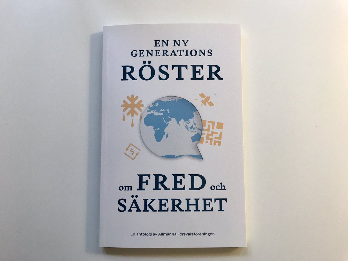 Det glädjer mig särskilt att två av författarna i <a href="/AFF_sweden/">Allmänna Försvarsföreningen</a> nya antologi medverkar i #fofrk <a href="/Annika_Aven/">Annika Avén</a> kl 12.30 och <a href="/Henrik_Almen/">Henrik Almén</a> imorgon. Fler yngre experter behövs i debatten! #NyGenerationsRöster #svfm #föpol Beställ på aff.a.se och läs bidragen!