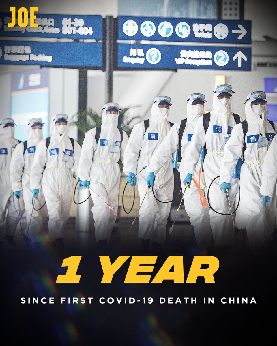 JOE_co_uk's tweet image. A year ago today, China reported its first Covid-19 death