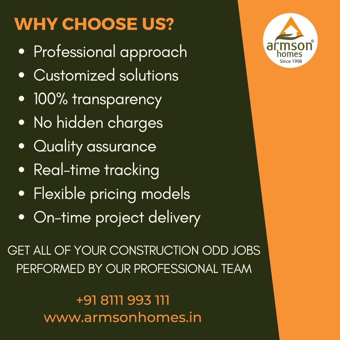 ArmsonHomes's tweet photo. Armson Homes provides you with the best odd job services in Trivandrum City. We initiated the “odd jobs” concept, handling various aspects of maintenance. Learn more: https://t.co/S5RdjB0ueC

#oddjobs #services #ArmsonHomes #Construction #Trivandrum #facilitymanagementservice https://t.co/G58BwYsMZz