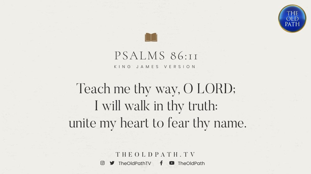 Teach me thy way, O LORD; I will walk in thy truth: unite my heart to fear thy name.

(Ps. 86:11, KJV)

#ADDBiblicalAnswers