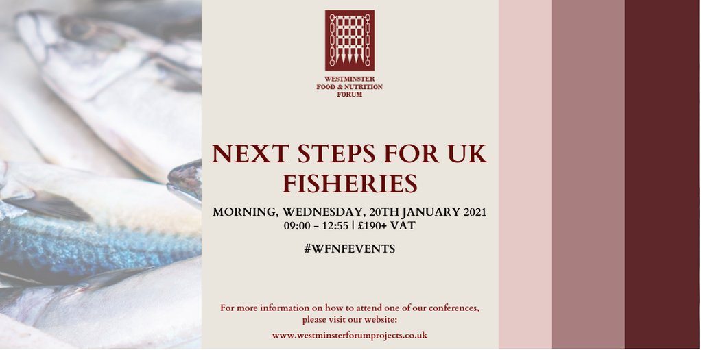 WFNFEvents's tweet photo. Join us on the 20th January 2021 to discuss the Next steps for UK fisheries! Speakers include @mark_bpa @simens @NFFO_UK @wwf_uk @britishports @VictoriaPrentis @ThePlaice4Law Click here to find out more: https://t.co/agDtRJJakM #onlineconference #UKfisheries #sustainability https://t.co/MXxw734kIX