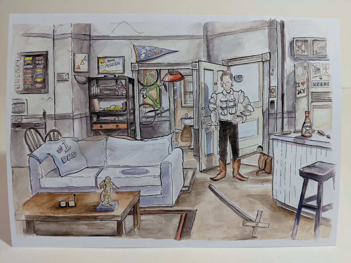 'What's the deal with art?' Prints and cards available now at maxrayart.etsy.com #seinfeld #jerryseinfeld #festivas #larrydavid #etsy #nyc