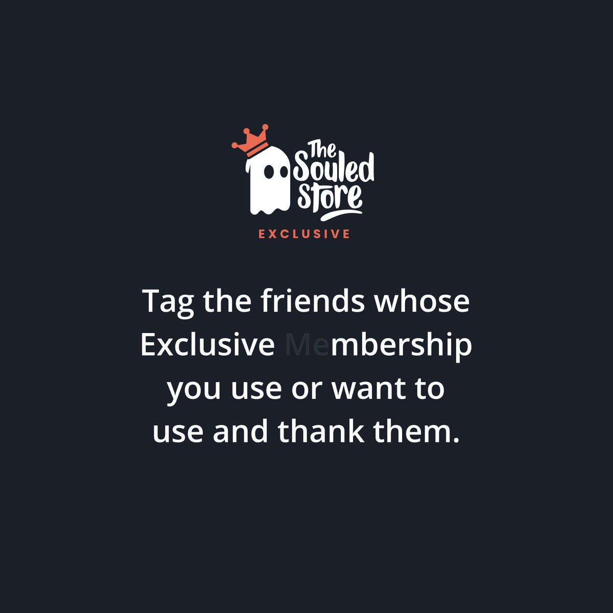 thesouledstore's tweet photo. A friend with Exclusive Membership is a friend indeed.

But @PrimeVideoIN #WhereIsME?

#TheSouledStore #ExclusiveMembership #ExclusiveMember #OnlineShopping #India #CreativeSpot #Friendship https://t.co/7Egrug3S2f