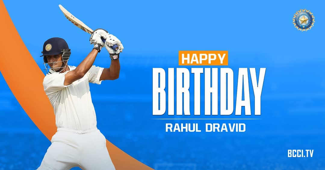 Happy Birthday Legend Rahul Dravid Sir  