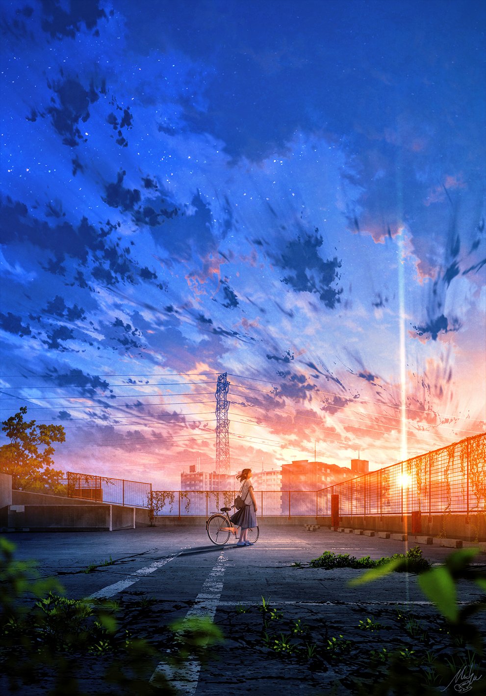 تويتر Mocha 浅草橋で個展 絵空百景 على تويتر 風景イラスト ひとりの空 T Co Yrhfzhvucy
