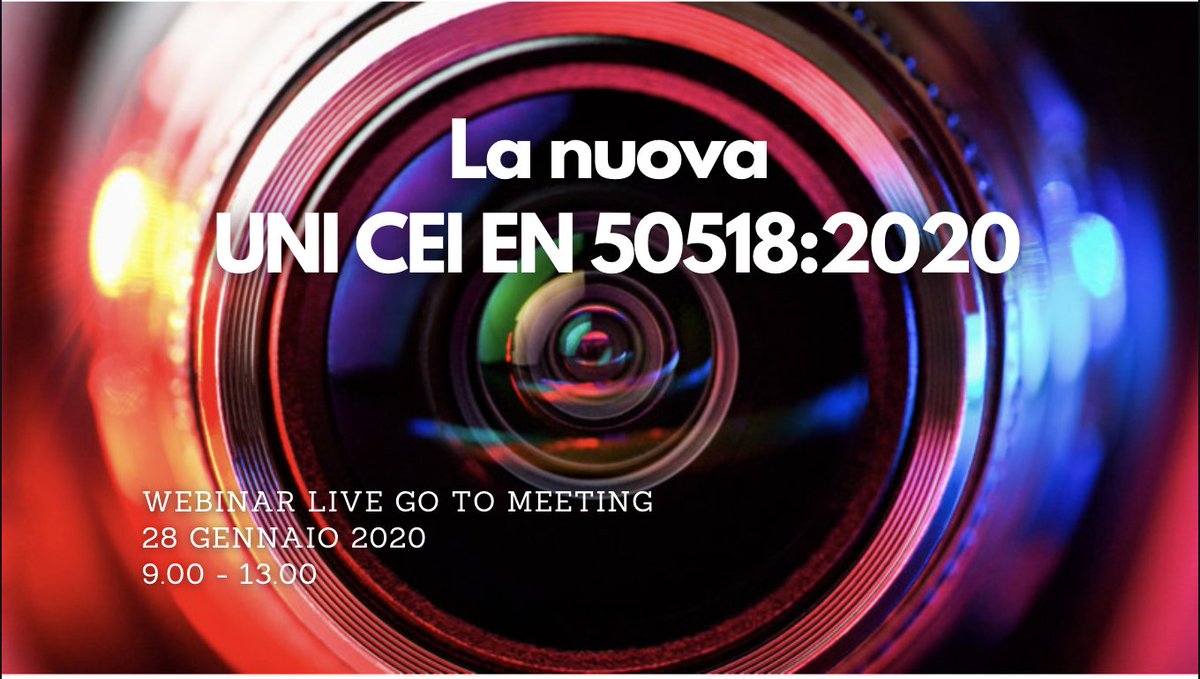 Il 28 Gennaio #KHC organizza un  #webinar di elevato standing sulla NUOVA UNI CEI EN 50518:2020, che tratterà la transizione e approfondirà le importanti #novità della nuova #norma rispetto alla precedente.
Iscriviti subito, posti limitati! lnkd.in/d9RUKXb