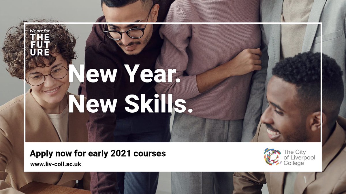 COLCollege's tweet photo. 𝗡𝗲𝘄 𝗬𝗲𝗮𝗿. 𝗡𝗲𝘄 𝗦𝗸𝗶𝗹𝗹𝘀. 🙌

If you're looking to return to education in 2021, or maybe want to improve your skills and employability, take a look at our courses starting in January, February and March.

Find out more 👉 https://t.co/6bU4qpfOyb

#ForTheFuture https://t.co/tgXwj69kWl