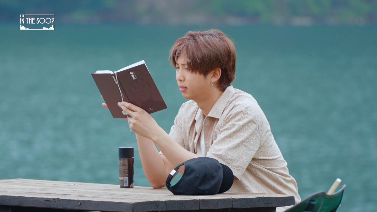RM reading a book during "In The Soop"