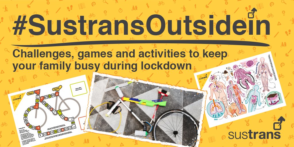 ibikeness's tweet photo. Are you in need of #homelearning inspiration? #SustransOutsideIn is a four-week resource by
@sustrans
Packed with fun activities for children to enjoy at home, including videos, challenges and games, all based on supporting physical and mental wellbeing
https://t.co/vlYtjGZuEJ https://t.co/UNg618i16O