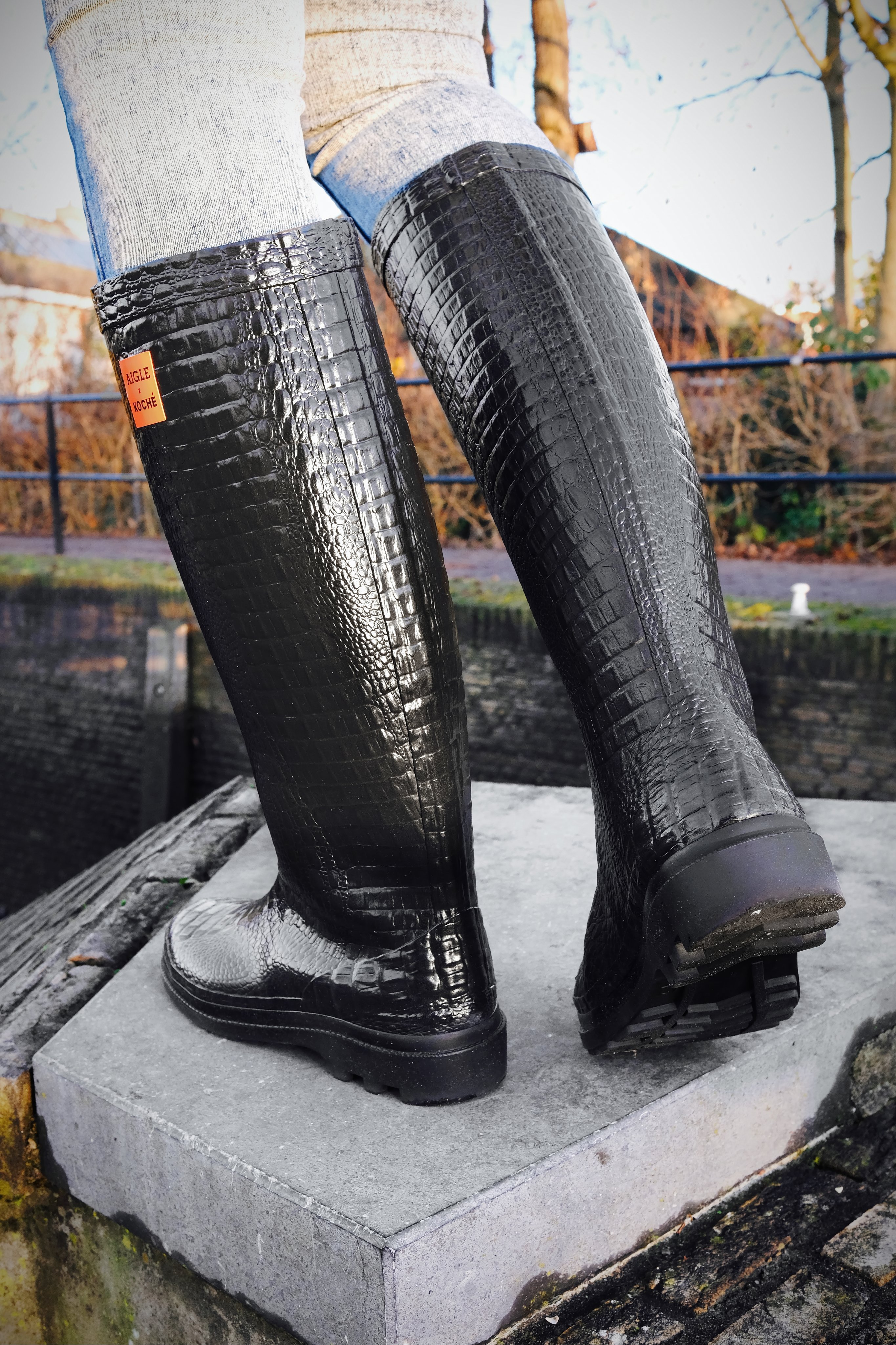 Snakeskin hotsell hunter boots