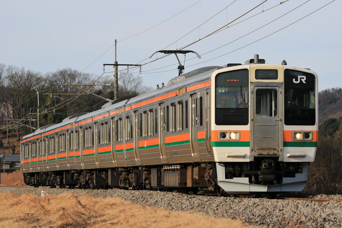 2021/1/11 両毛線 433M 211系3000番台 高タカA2編成 岩舟〜大平下 現在