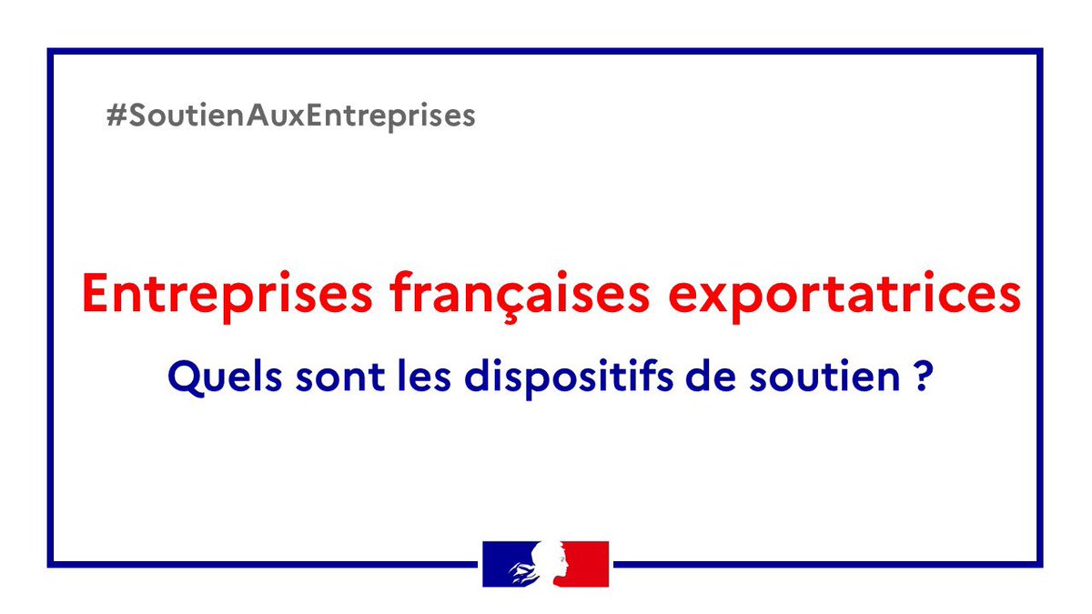 _DidierParis's tweet photo. #BonneNouvelle 2021
👉 Le @gouvernementFR met en place un plan de soutien pour les #entreprises #exportatrices 🇫🇷 .
👉 Elles peuvent bénéficier des dispositifs déjà existants ainsi que de nouvelles mesures, développées pour faire face à la crise.
👉 https://t.co/Nf0VnBhy02 https://t.co/WQxnEMSRQM