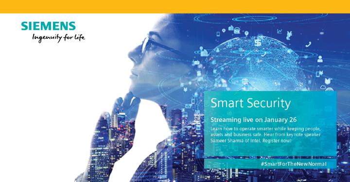 Schild64486791's tweet photo. Smart #Security can help you work safer and smarter. Join us at the online #Siemens Smart Infrastructure Summit & Expo to learn how. January 26. Register now: https://t.co/7IWMUYtLPj #SmartfortheNewNormal https://t.co/zJA9OYiwg1