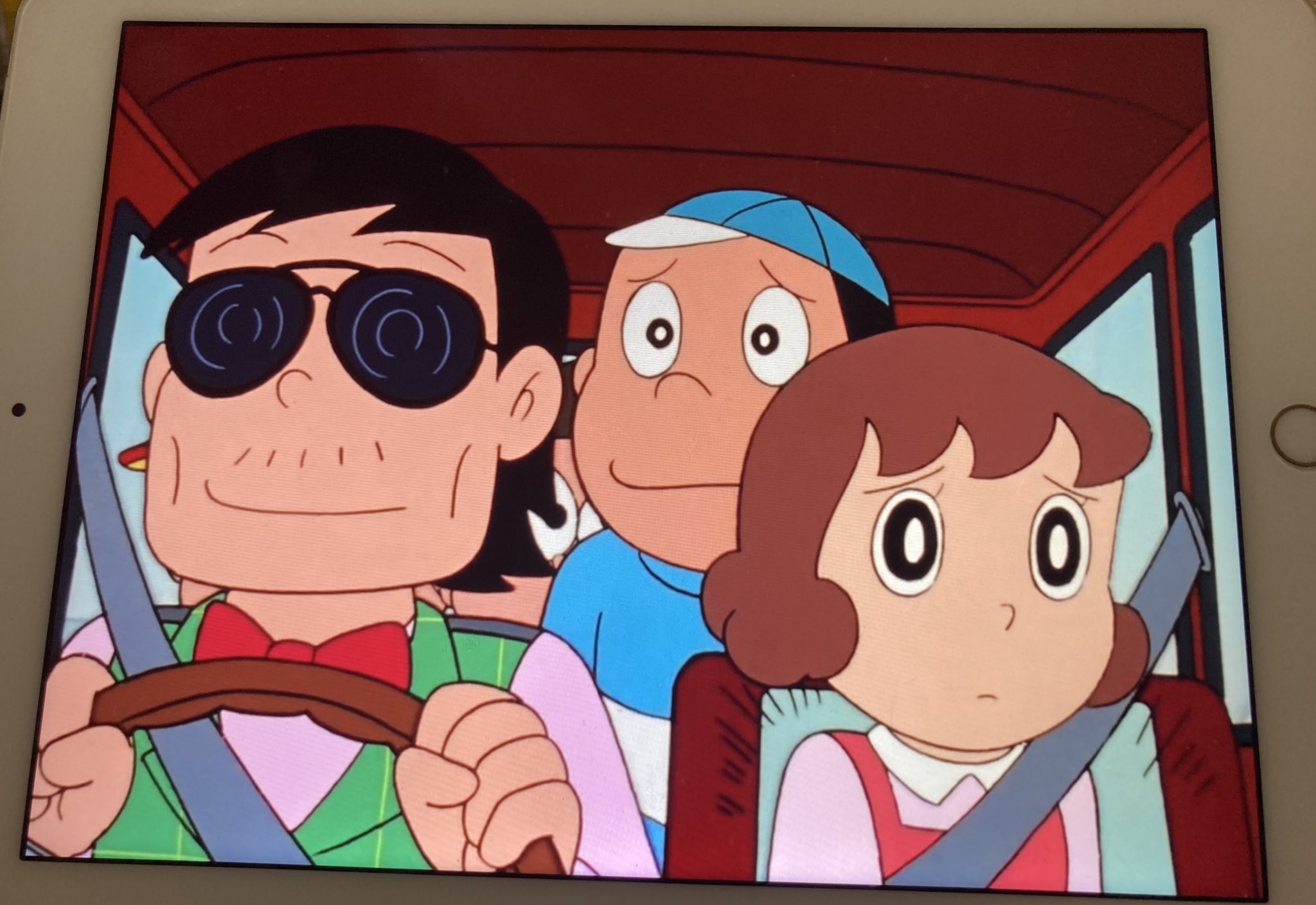 妖怪きなこ爺 キテレツ大百科 サングラスしてカッコつけたベンゾウさんが子供たちを誘ってドライブ行くんだけど いい歳した大人が子供引き連れてドライブってマジでやばいやつだよな