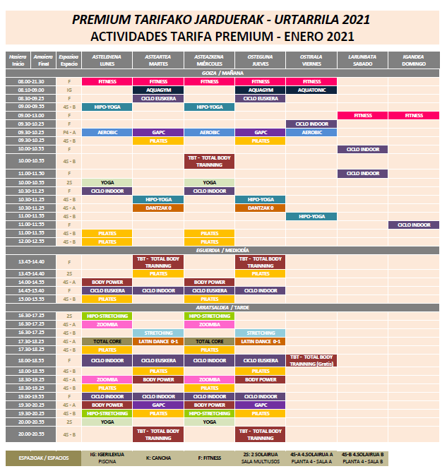 Urtarrileko PREMIUM jardueren zerrenda hementxe! ¡Aquí tienes el listado de las actividades PREMIUM de Enero! 
🚴🥇🏋️‍♀️🧘‍♀️

#premium #ermua #IMD #MAB #kirola #deportebizkaino #actividadfisica #jarduerafisikoa