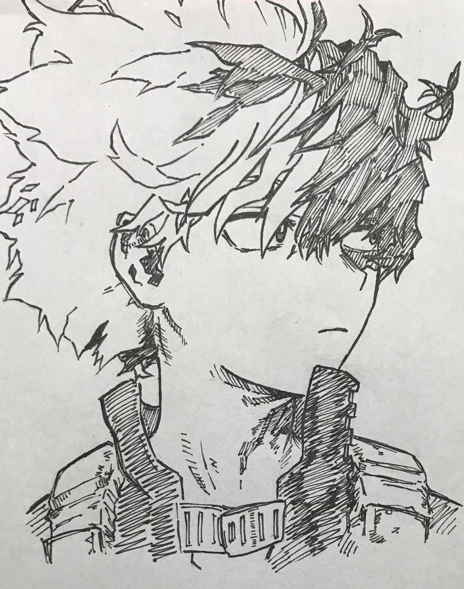 #轟焦凍誕生祭2021
 #模写 
2枚目は一発描き集みたいなやつです! 