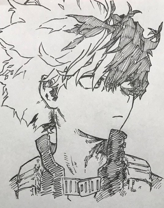 #轟焦凍誕生祭2021
 #模写 
2枚目は一発描き集みたいなやつです! 