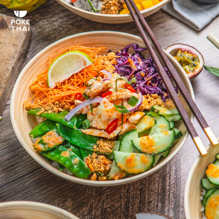 PokeThaiFR's tweet photo. Pourquoi choisir entre goût , couleurs  ou nutriments !
Ne faites pas de compromis !  Un POKE THAÏ c'est tout ça 🤩 https://t.co/GNmReh4rSl