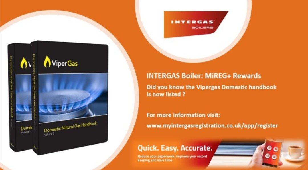 Are you a <a href="/Intergasheating/">Intergas Heating Ltd</a> boiler installer?

our domestic natural gas handbook is now listed on the MiREG Rewards 

myintergasregistration.co.uk/app/register