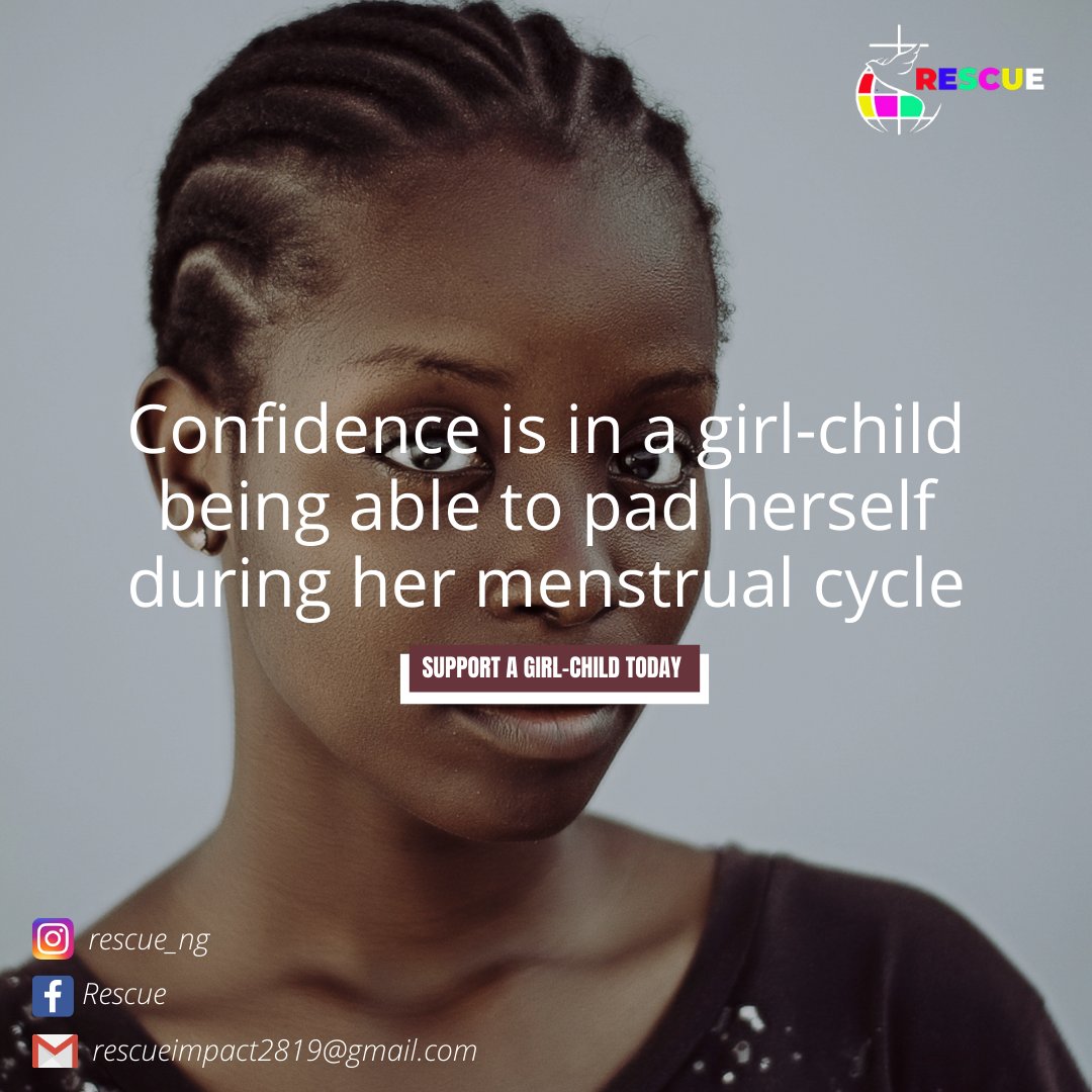 four18hi's tweet photo. What do you do to help a girl child uphold her confidence?
#RESCUE #Bitcoin ASUU #EndSARS #daterush #menstrualcare #padagirl #quotefortoday #menstrualtips https://t.co/sw68k77WSN