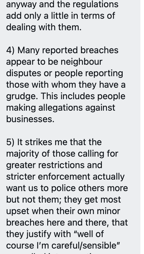 Some more really interesting thoughts"Morale among the police has never been lower in my experience"
