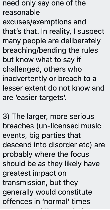 Some more really interesting thoughts"Morale among the police has never been lower in my experience"