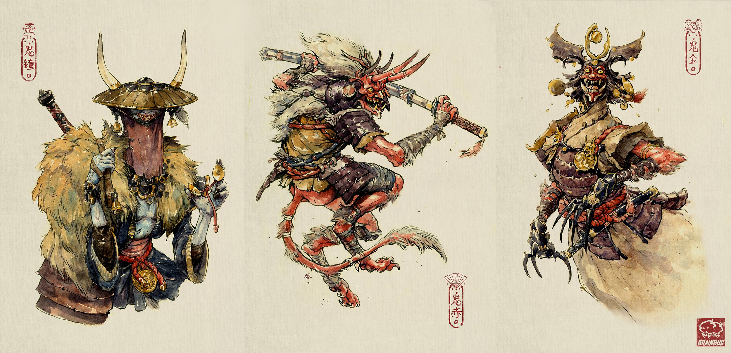 Traditional Japanese Demon