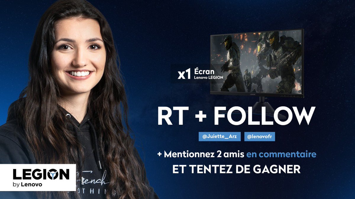 Juliette_arz's tweet photo. GIVEAWAY 
Un écran a gagneeeer pour bien commencer l’année 🥰

Vous avez 4 JOURS 

- Follow @Juliette_arz  &amp; @lenovofr 
- RT
- Tag 2 potes 

@Lenovofr
#TeamLegion

TAS : 15 janvier https://t.co/1bSJOUp0oS