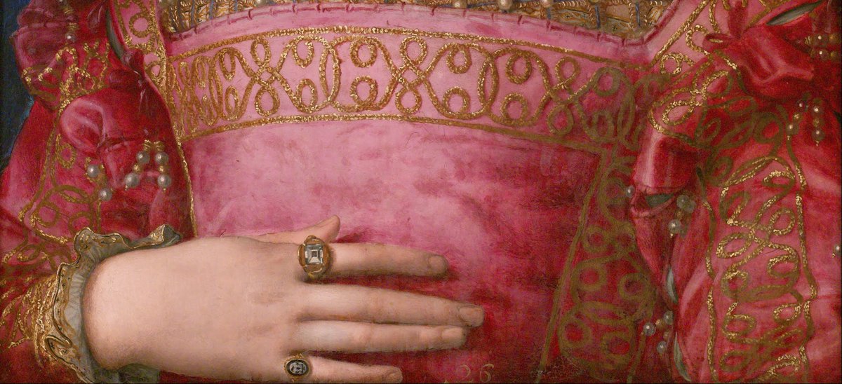 OldPortraiture's tweet photo. Born #OnThisDay (or around) in 1522: Doña Leonor Álvarez de Toledo y Osorio, aka #EleanorofToledo (1522-62), Duchess of Firenze as spouse of #CosimoI
Portrait by Agnolo #Bronzino (1503-72), 1543
#EleonoradiToledo #AlbadeTormes #Medici https://t.co/m0hexUzVPH