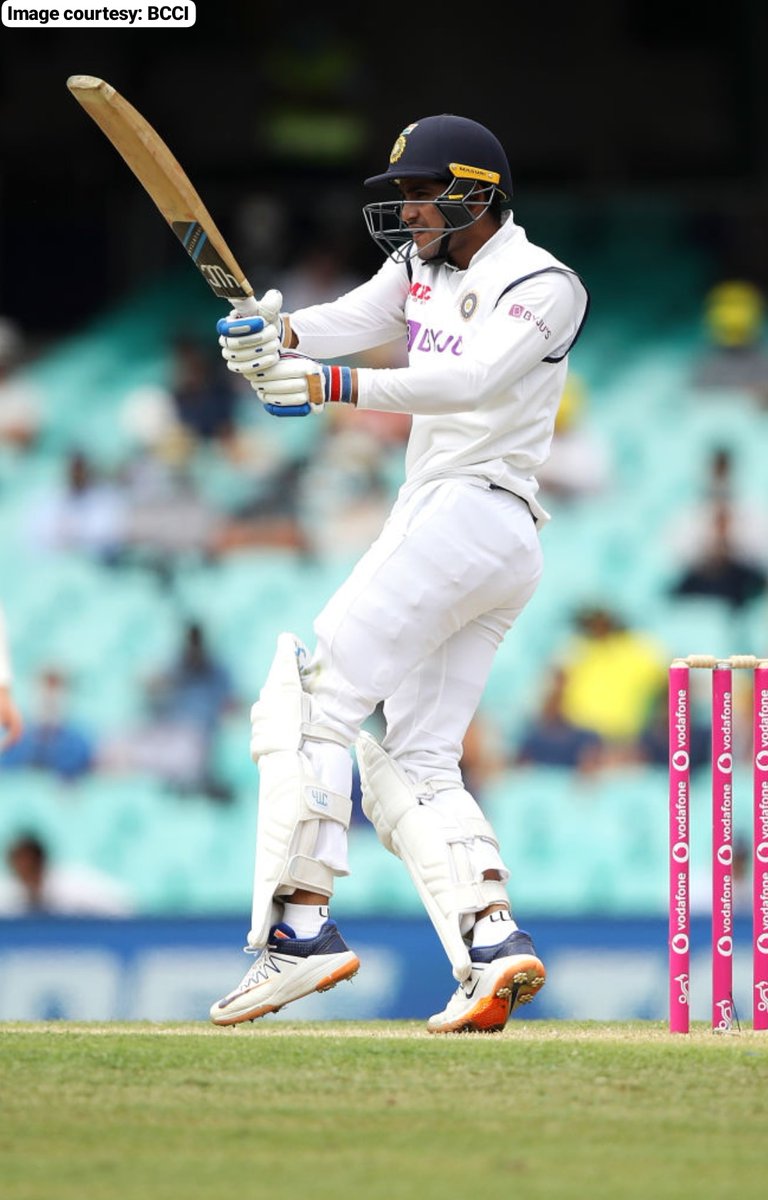 Playing only his second Test, Shubman Gill went on to score his first half-century in Tests 