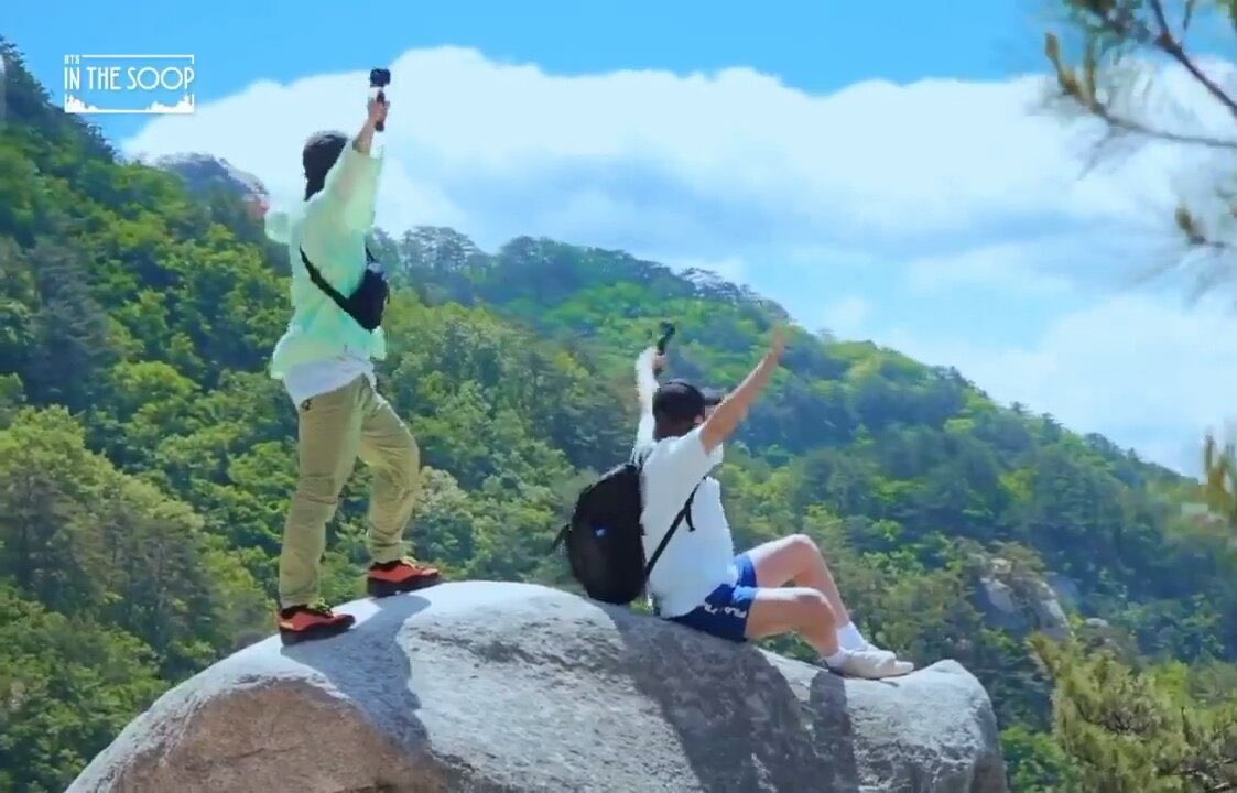 they look so happy ! NAMSEOK HIKING DATE Y'ALL