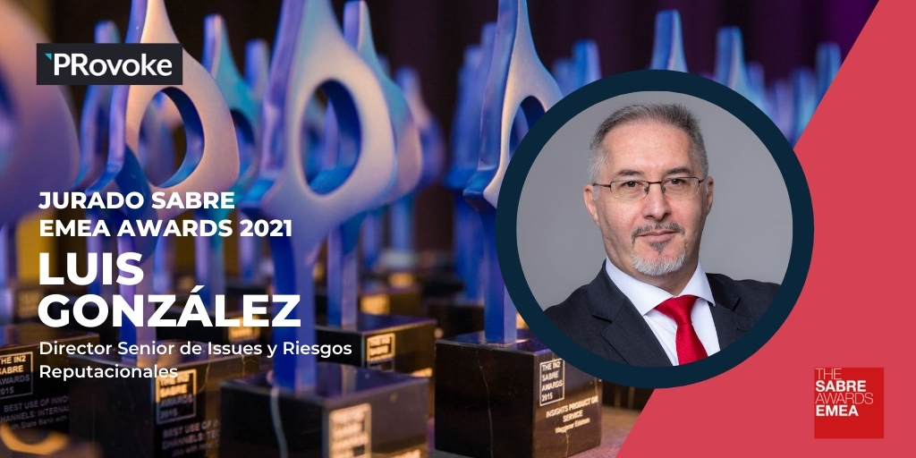 LLYC_Global's tweet photo. Nos llena de orgullo conocer que @luisglez, Director Senior de #IssuesLegalesLLYC, formará parte del jurado de la edición 2021 de los #SabreAwards de @Provoke_News 🙌 https://t.co/gHPjmn8W3F https://t.co/PfS8hTE99z