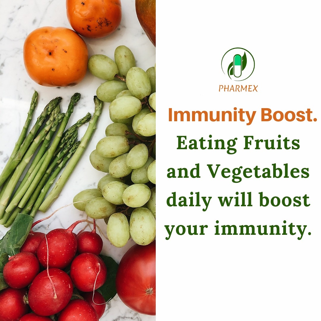 Eating a balanced diet with fruits and vegetables every day boost your immunity and makes you healthier #pharmacare #onlinepharmacist #clinicalpharmacist #medicinesdelivery #pharmacareplans #medicationoptimization #medicinedoorstepdelivery #pharmaexng #pharmacare