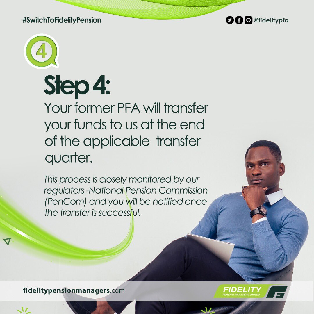 fidelitypfa's tweet photo. Here are 4 steps to take a leap to a happy retirement with Fidelity Pension Managers. 

 #SwitchToFidelityPension #Pension #Planning #Retirement #Finance #Investment #Monday #MondayMood https://t.co/yfCDK9JyoQ