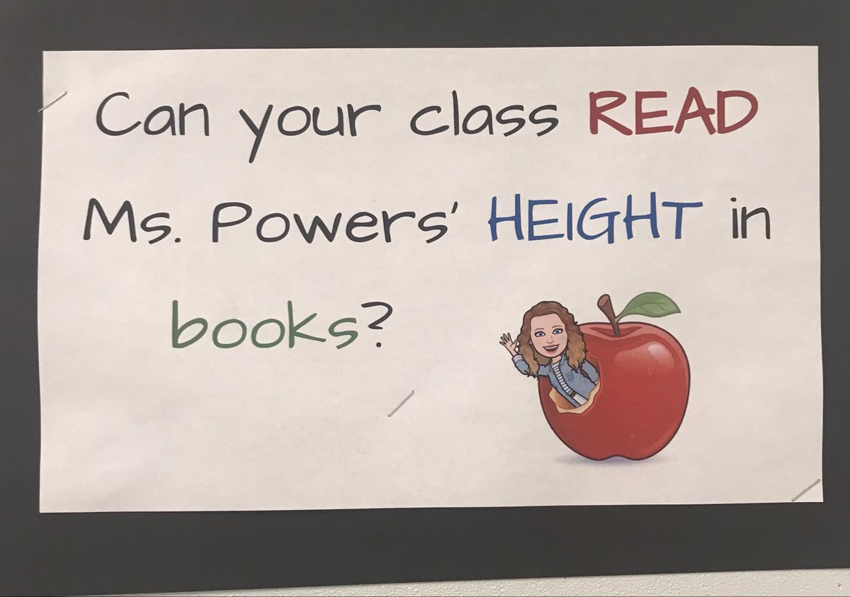 MsPowersClass's tweet photo. @UGEABC is beginning the #ultimate challenge! Reading @MsPowersClass height in books!!!!!! #fivefootone #stackemup #letsgetreading @NLESDCA @NLESDLit @NLESDNT #wecandoit https://t.co/bdFNrJfZhE