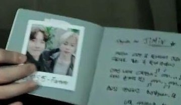 Starting off with this... Remember when he made a promise cd to jimin with the picture of them + a cute letter.