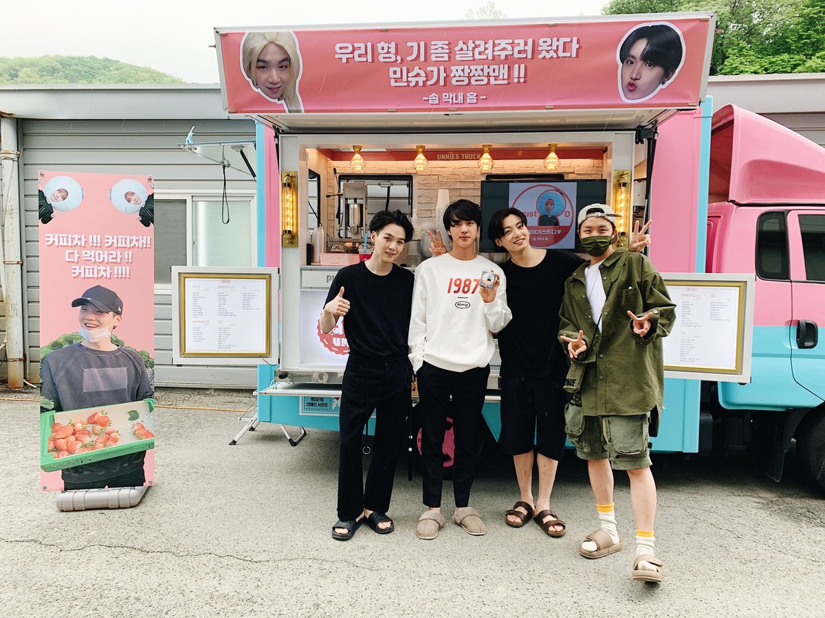 he sent a coffee truck to yoongi's mv filming that cost 1 billion
