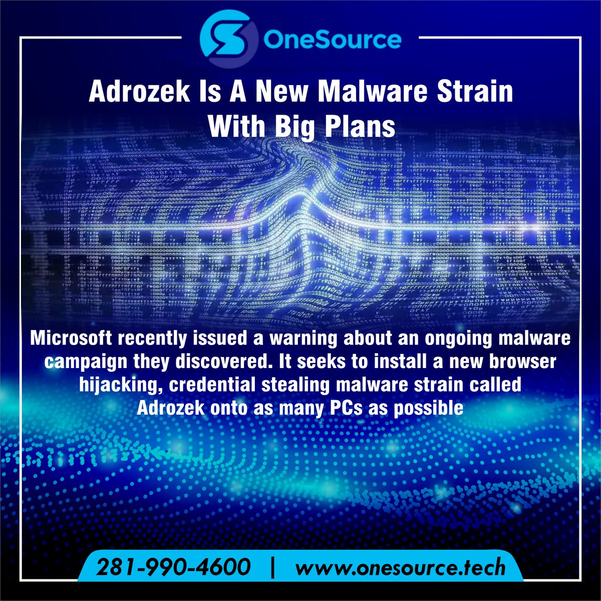 OneSourceCloud's tweet photo. A well-designed #code capable of slipping past many security measures and infecting #MicrosoftEdge and other Chromium-based browsers, along with #Google #Chrome and #MozillaFirefox browsers #microsoft #firefox #malware #adrozek #malware #InfomationSecurity #Hacking #CyberSecurity https://t.co/lZqmr6YMET