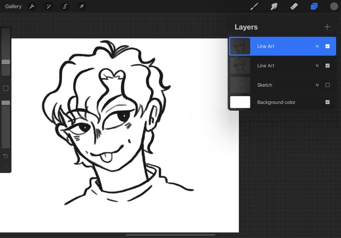 Diblock warna item supaya tau kalo basenya bolong ato engga
Kalo udah ga ada yg bolong baru layer baru trs clipping mask 

Trs layer lineart yg paling atas turunin opacitynya https://t.co/D3G3JgLbBa 