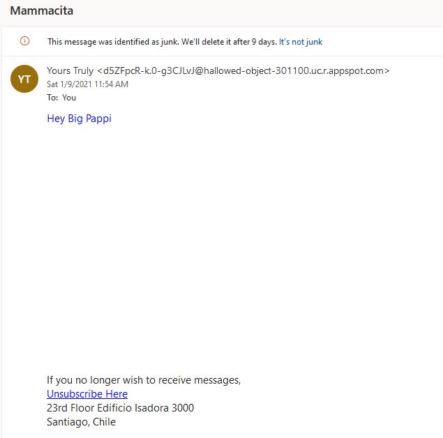 DaveWestgard's tweet image. @msftsecresponse @MsftSecIntel @google 
More #appspot garbage.
