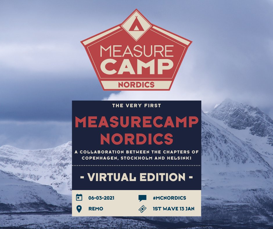 measurecampcph's tweet photo. Hear ye, hear je!

All four MeasureCamp cities in the Nordics are joining forces to hold a virtual MeasureCamp on the 6th March.

Tickets are as always limited, with the first release now on Wednesday https://t.co/m9qvTsgkfv #mcnordics https://t.co/WftKiEY8Os