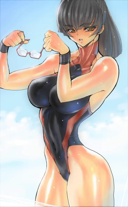 #くそ寒いので水着絵を貼る 